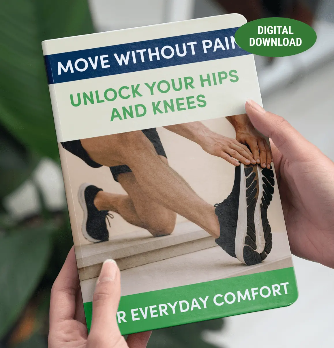 Move Without Pain hip and knee guide — free KlaroNail bonus